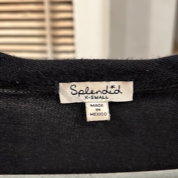 Splendid Black Cotton Cut Out Dress - Picture 3 of 3